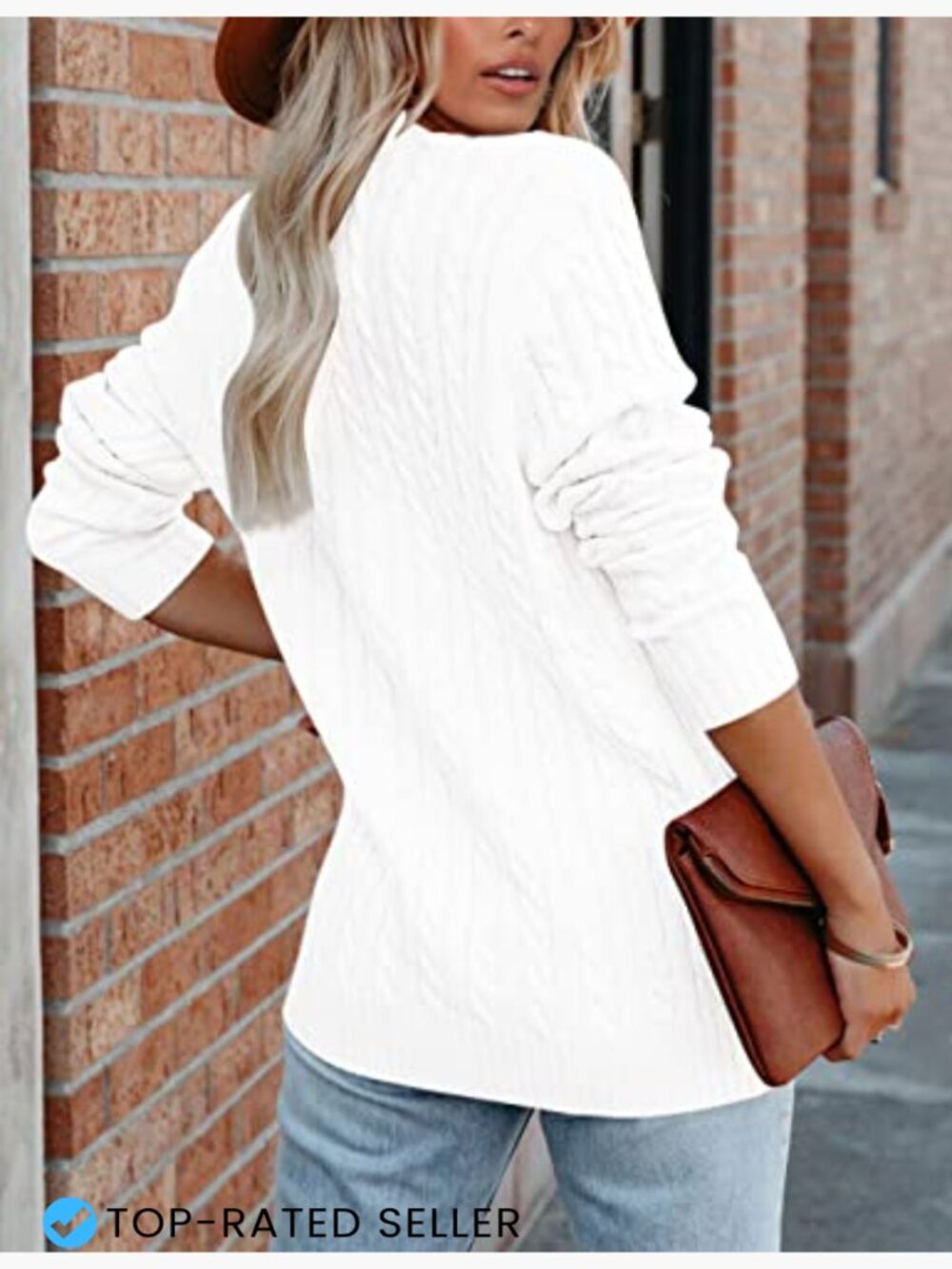 Cardigan Sweater Chunky Knit Button Up Open Front Long Sleeve Oversized Coat - Picture 4 of 7